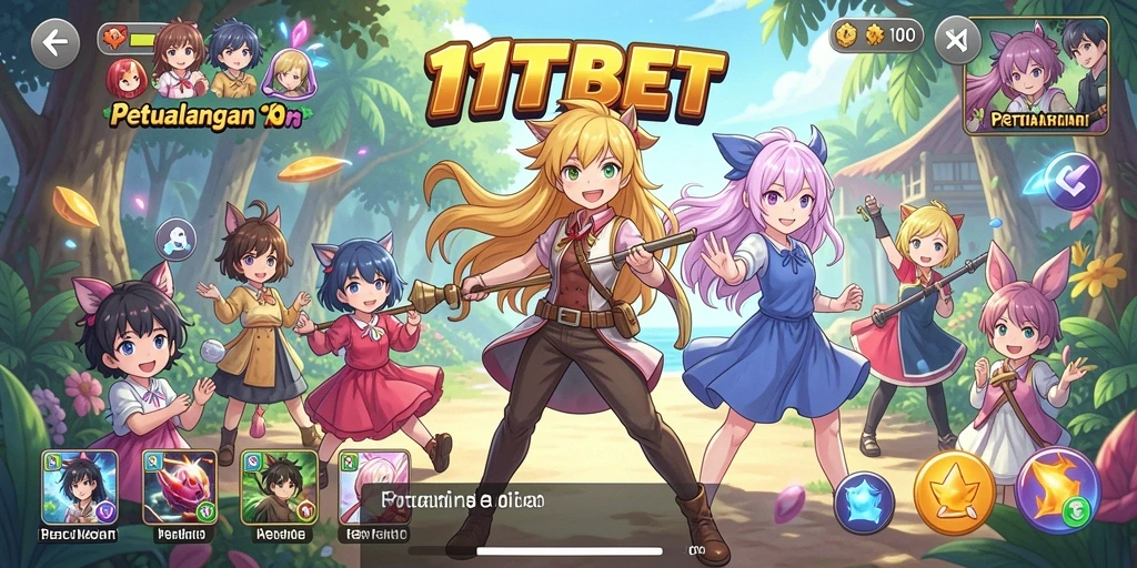 Tampilan screenshot 11TBET menampilkan aksi seru dalam dunia Anime.