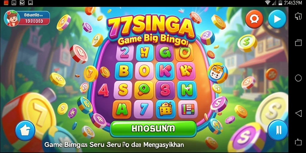 Tampilan gameplay 77SINGA yang menarik dan interaktif.
