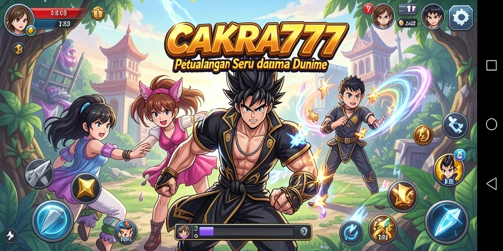 Tampilan gameplay seru di dunia Anime CAKRA777.