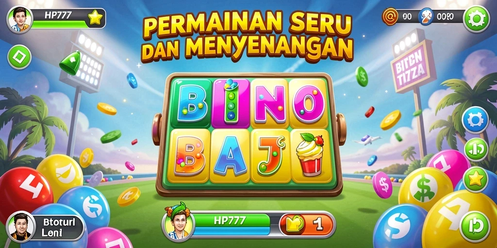 Screenshot HP777 menampilkan gameplay menarik dan penuh warna di Bingo.