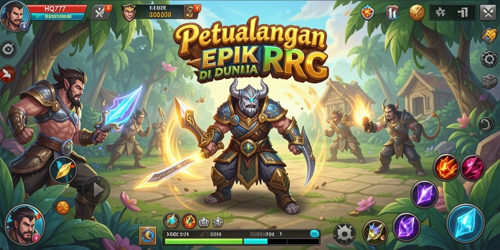 Tampilan gameplay RPG yang seru dan menantang.