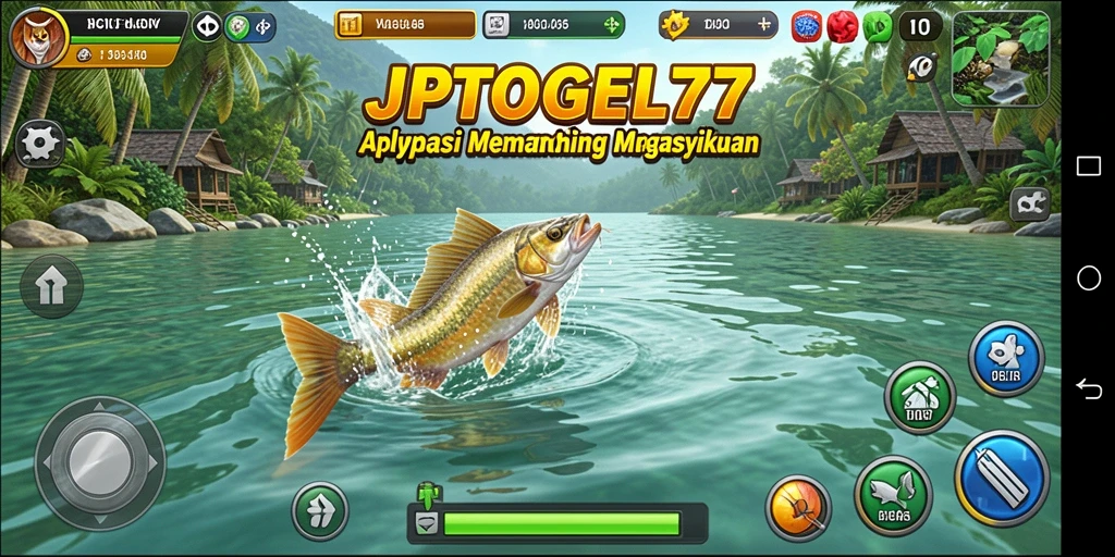 Screenshot gameplay JPTOGEL77 yang menarik saat memancing.