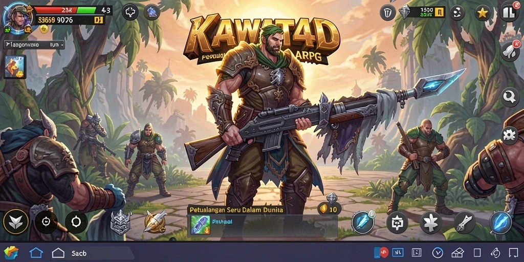 Tampilan aksi seru dalam gameplay KAWAT4D yang menegangkan.