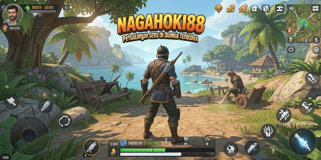 Tampilan gameplay yang seru dan dinamis dari NAGAHOKI88.