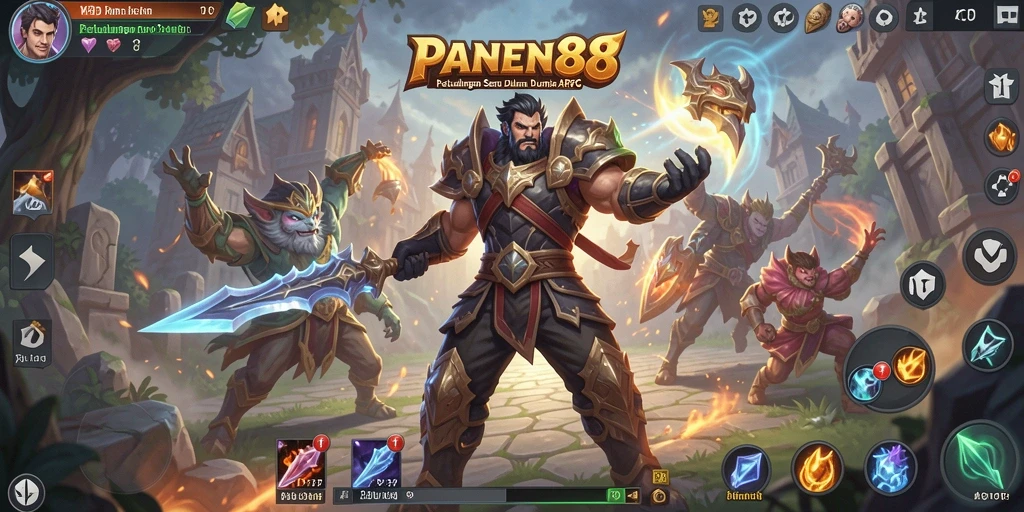 Screenshot utama yang menampilkan gameplay ARPG yang seru.