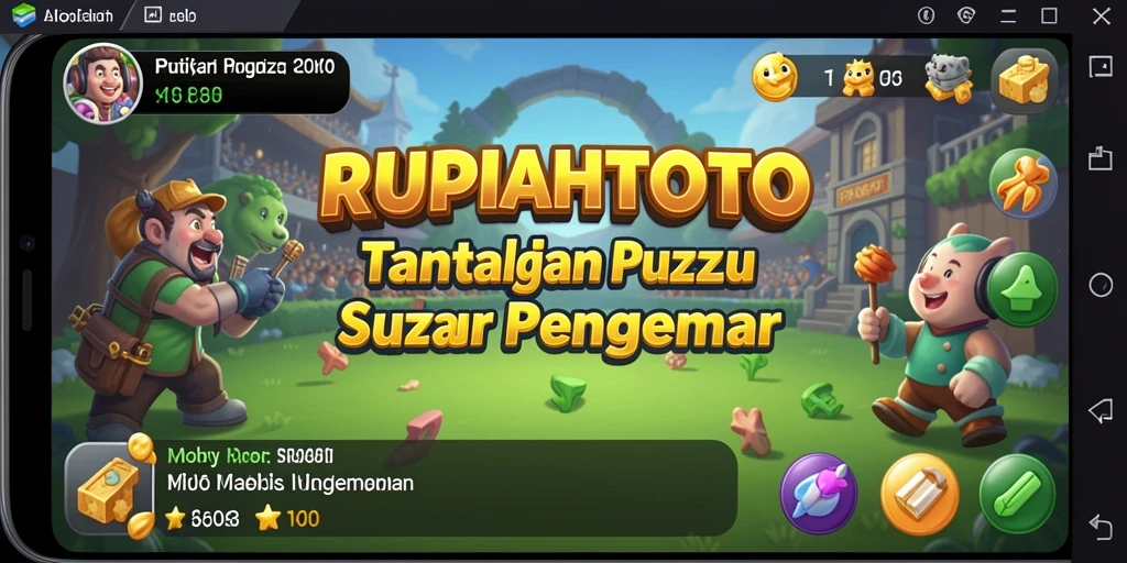 Tampilan gameplay menarik RUPIAHTOTO dengan berbagai puzzle menantang.