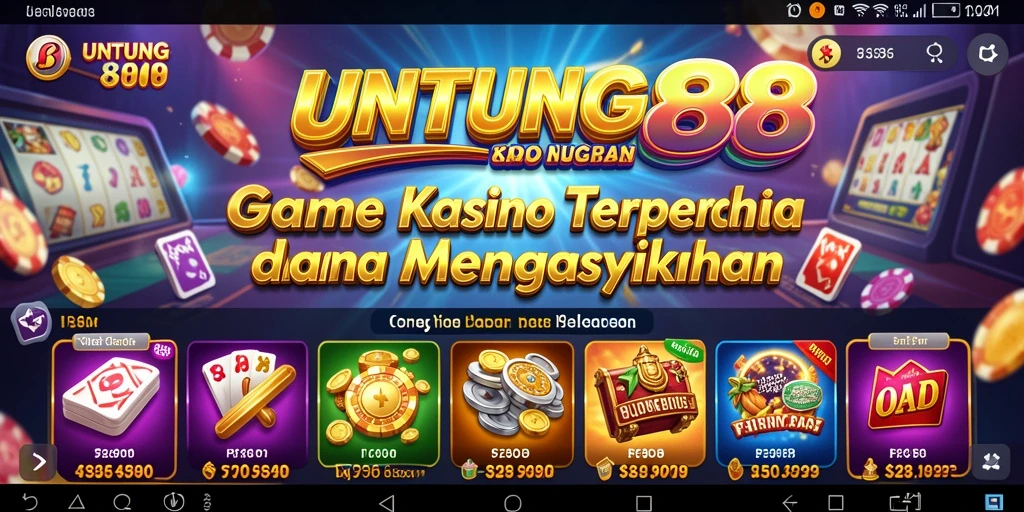 Tampilan gameplay Kasino yang menarik dan interaktif di UNTUNG88.