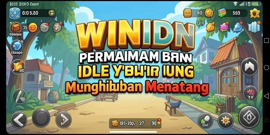 Tangkapan layar permainan WINIDN menunjukkan gameplay santai dan menarik.